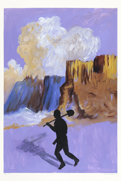 Juan Davila, Fig. 331, 2022, acrylic on paper, 41 5/16x29 3/4 inches, paper size, signed and dated recto. Courtesy of the artist, Foxy Production New York and Kalli Rolfe Contemporary Art, Melbourne