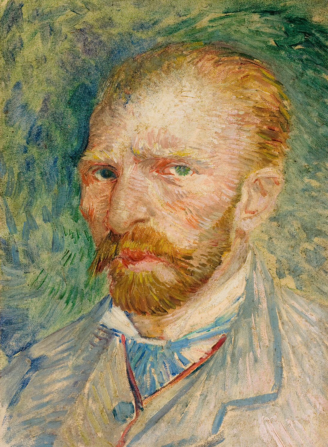 Vincent van Gogh, Autoritratto, Olio su cartone, cm 32,8 x 24, 1887 Kröller-Müller Museum, Otterlo © Kröller-Müller Museum; Otterlo