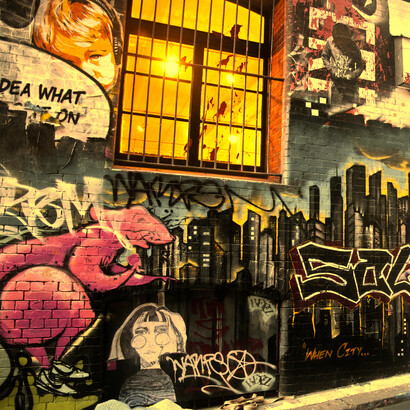 Auch in Deutschland ist Graffiti eine Straftat und Sprayer werden strafrechtlich verfolgt