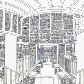 Sandy White, Reading Room VR, 2017. Courtesy of Chainlink Gallery