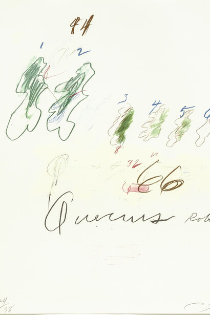 Cy Twombly. Courtesy of Galerie Bastian