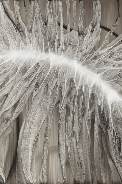 Tatjana Valsang, Areal, 2014, acrylic on canvas, 180 x 220 cm (detail)  