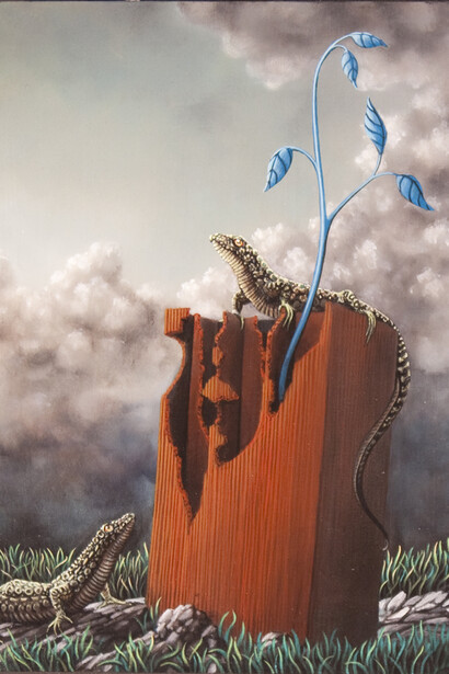 Nicola Caredda, Senza titolo, 2014, 40 x 30 cm, acrilico su tela