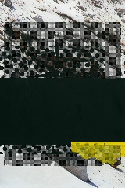 Kevin Appel, Black Water, 2014, Acrylic, oil, and UV cured ink on canvas over panel, 84 x 72 inches, 213.4 x 182.9 cm, Signed and dated on verso: "Kevin Appel 2014"