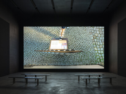 Cyprien Gaillard, Retinal rivalry, exhibition view. Courtesy of Sprüth Magers