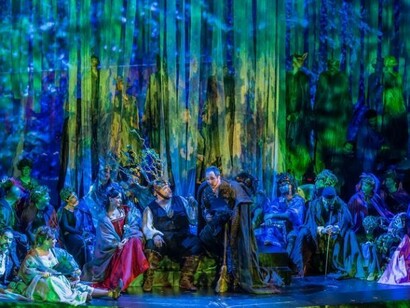 Una scena di Falstaff al Ravenna Festival