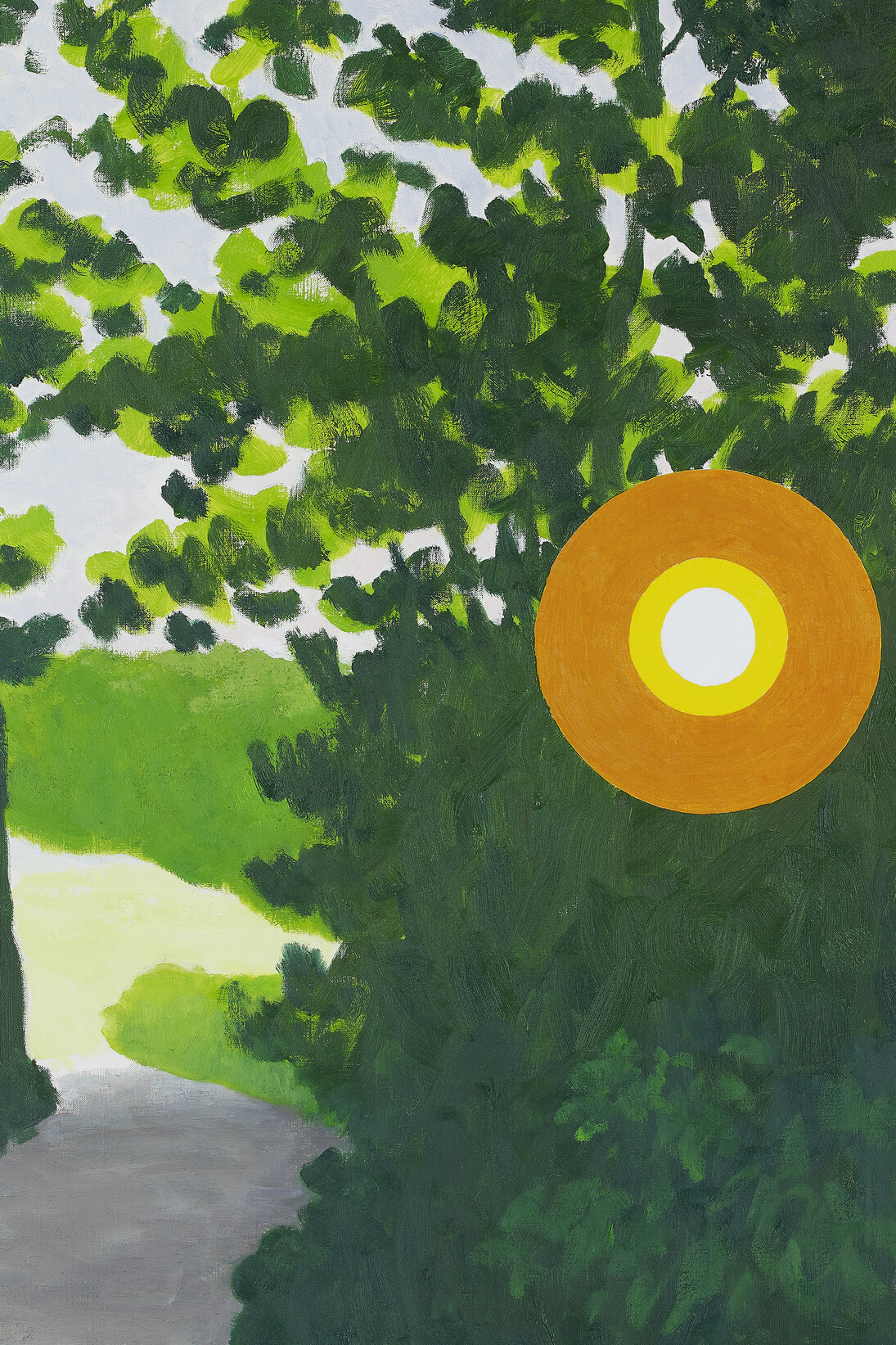 Nobuyuki Takahashi, On the Way Home from College (detail), 2015, Oil on canvas, 25 7/10 x 19 7/10 in.