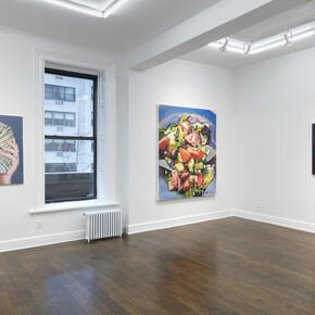 Salad, Candles, and Money. Courtesy of Johannes Vogt Gallery

