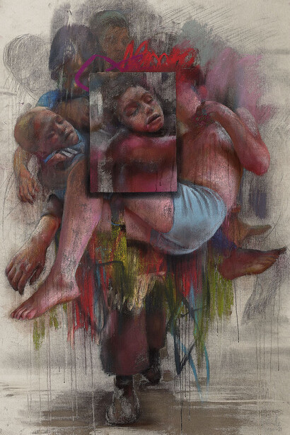 Jenny Saville, Gaze, werk in der ausstellung. Mit freundlicher genehmigung des Albertina Museums