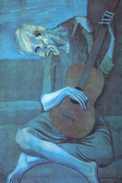 Pablo Picasso."The Old Blind Guitarist" (1903)