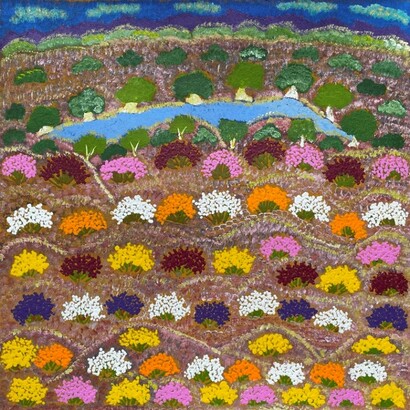 Daisy Peterson, Landscape (detail). Courtesy of Japingka Gallery