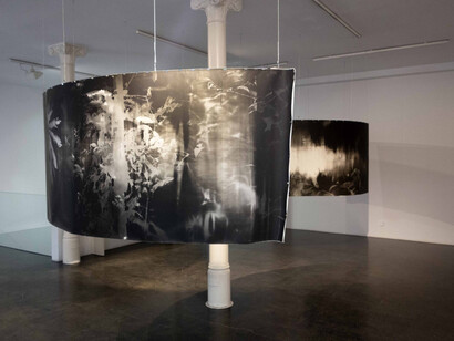 Roberto Huarcaya, Seeing by contact, exhibition view. Courtesy of Ponce + Robles Gallery