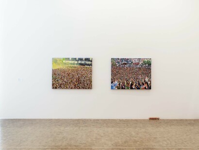 Varios artistas, El gesto y lo invisible, vista de exhibición. Cortesía del Museo Tamayo 