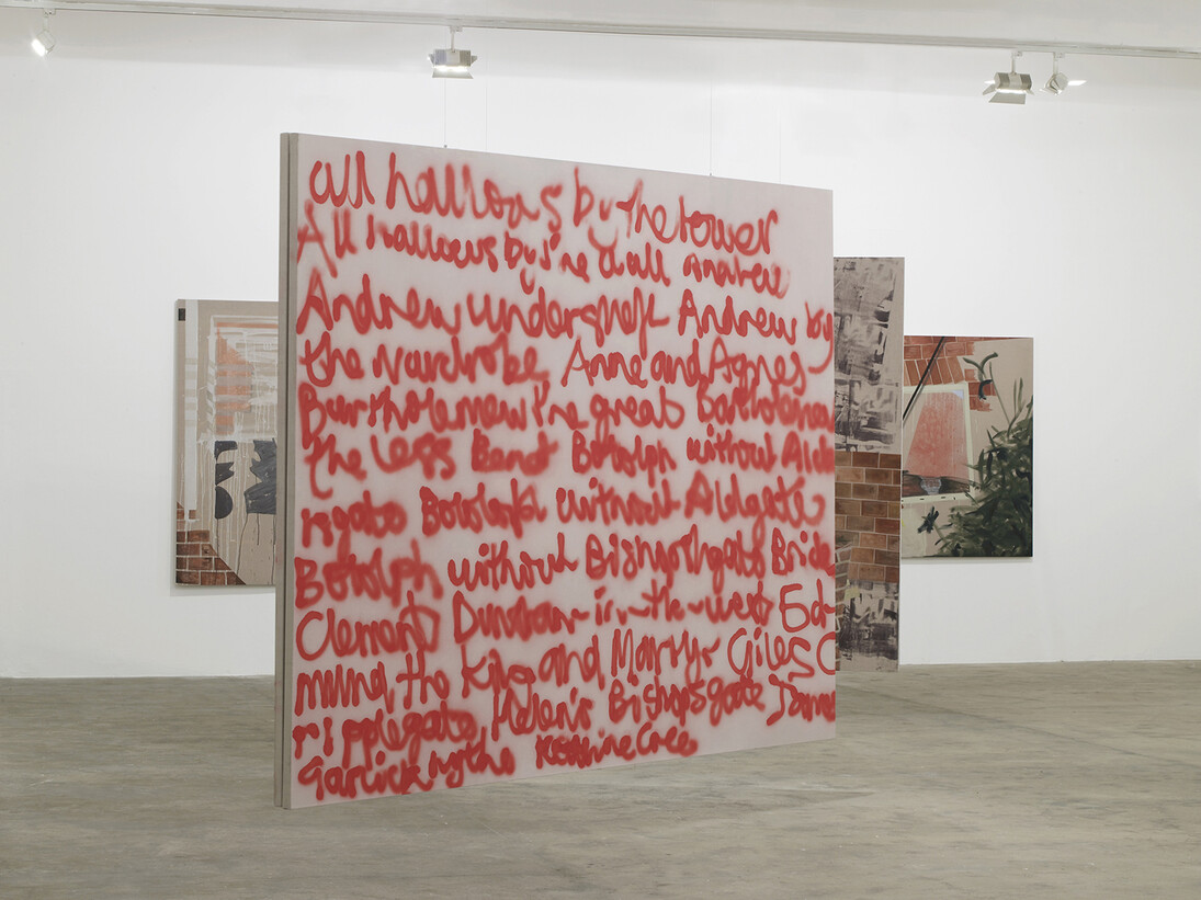 All images: Caragh Thuring, exhibition view, Chisenhale Gallery, 2014. All works 2014. Commissioned by Chisenhale Gallery. Courtesy the artist and Thomas Dane Gallery. Photo: Andy Keate