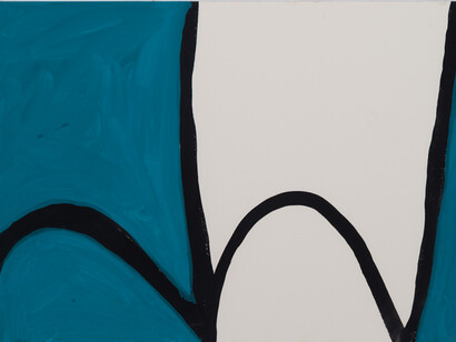 Paddy Bedford, Untitled, 2005, Gouache on paperboard, 20 x 30 inches, © Paddy Bedford estate, courtesy William Mora Galleries, Melbourne, Photo: Sid Hoeltzell