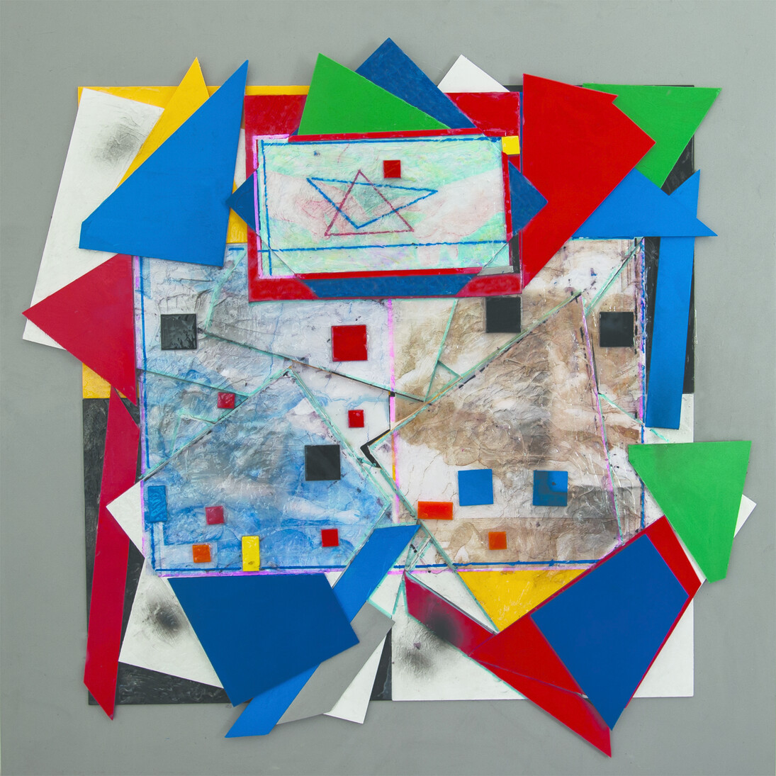 Giovanbattista Pastorelli, Senza Titolo, tecnica mista, 90x90 cm