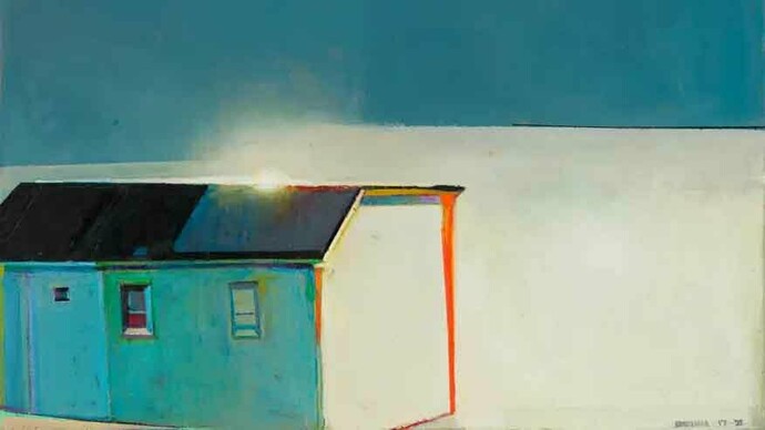Raimonds Staprans, Horizontal sunset #2 (detail), 2017 – 2021. Courtesy of Latvian National Museum of Art