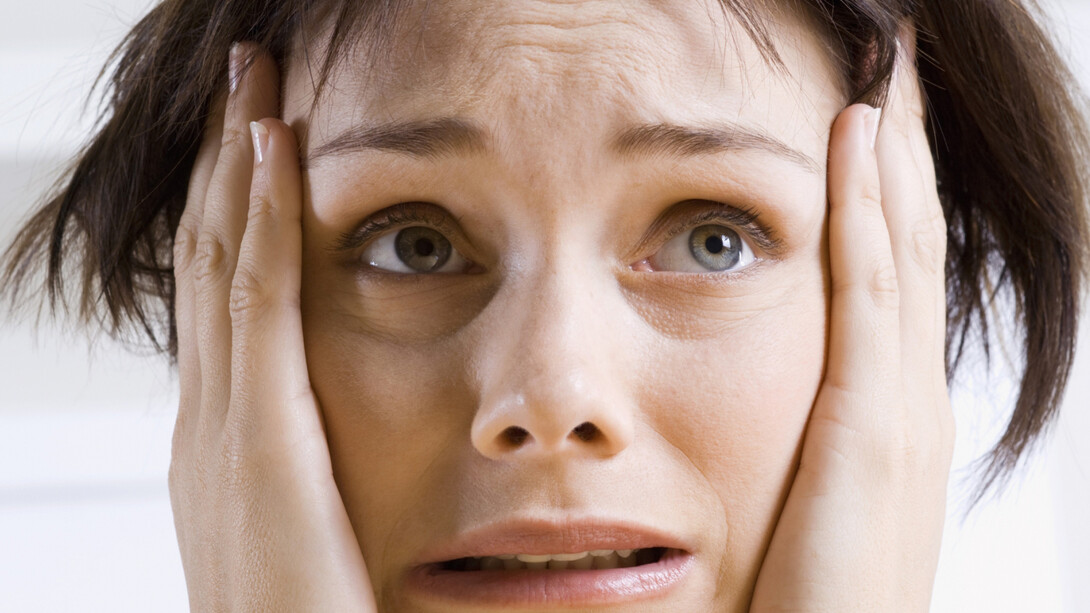 Mujer con trastorno de ansiedad