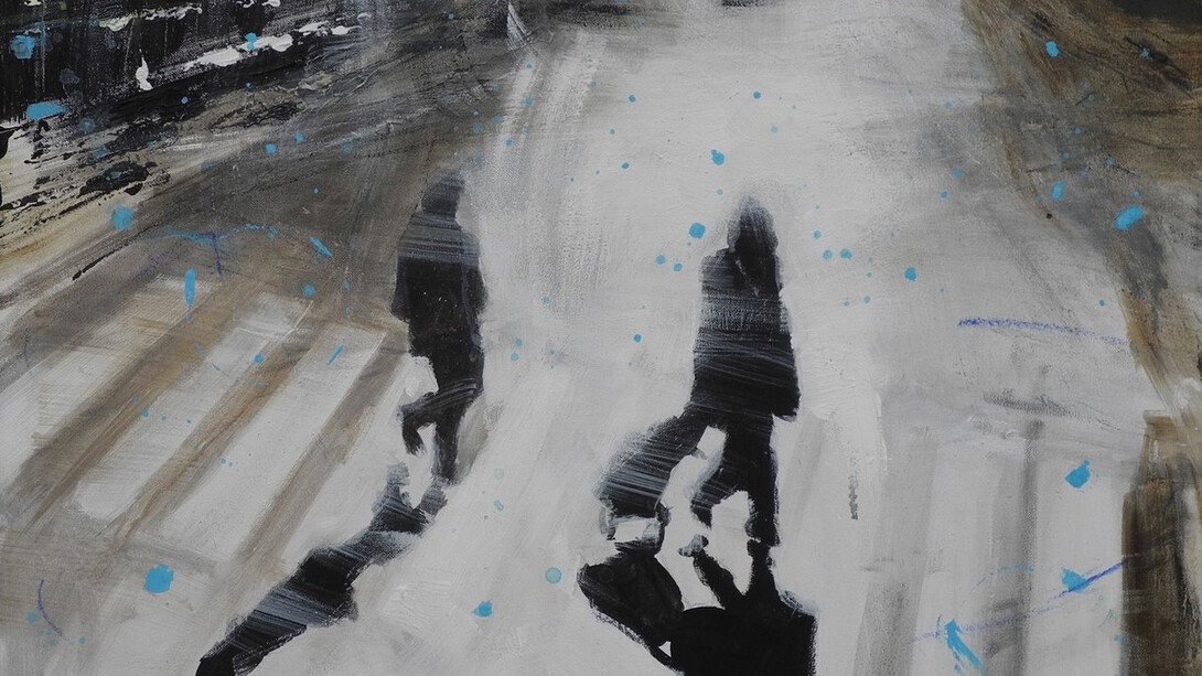 Alfredo Pini, Ombroso, 2015, olio su tela, cm