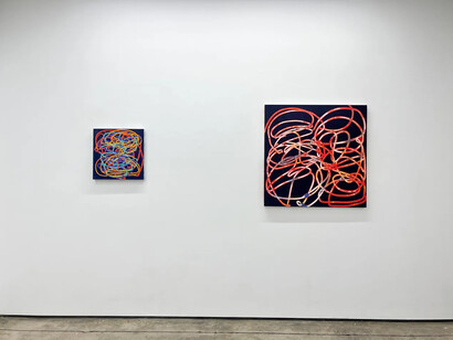 Mary Didoardo, Story line, exhibition view. Courtesy of Kathryn Markel Fine Arts