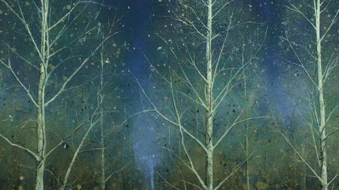 Ghosts, 2016, oil on canvas, 152 x 183 cm, by Nick Archer. Courtesy of Long & Ryle Gallery