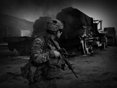 Soldado del Ejército de Estados Unidos desplegado en Afganistán