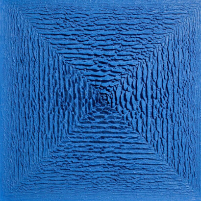 Martin Kline, Secret Passage (blue), 2016. Courtesy of De Buck Gallery