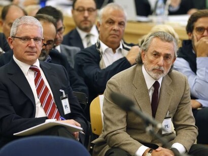 Los dos presuntos cabecillas de la trama Gürtel: Pablo Crespo (exsecretario de organización del PP de Galicia entre 1996 a 1999) y Correa