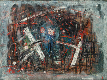 Wols. Tapestry. 1949. 1976 Donation Ludwig Collection. ML 01167. Photo: © Rheinisches Bildarchiv Köln, Peter Kunz. From the collection of the Museum Ludwig, Köln/Cologne