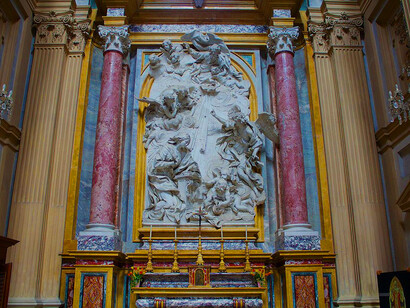 The Basilica di Superga is located on Superga Hill, overlooking the city of Turin, Italy