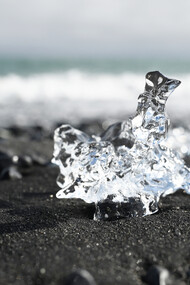 Diamond Beach in Iceland has black sand