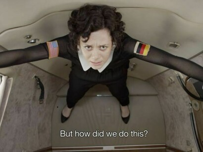 Zero Gravity, Video Performance, Blu-Ray DVD, 2.22 min, 2013, (c) Nadja Verena Marcin & 532 Gallery Thomas Jaeckel   
