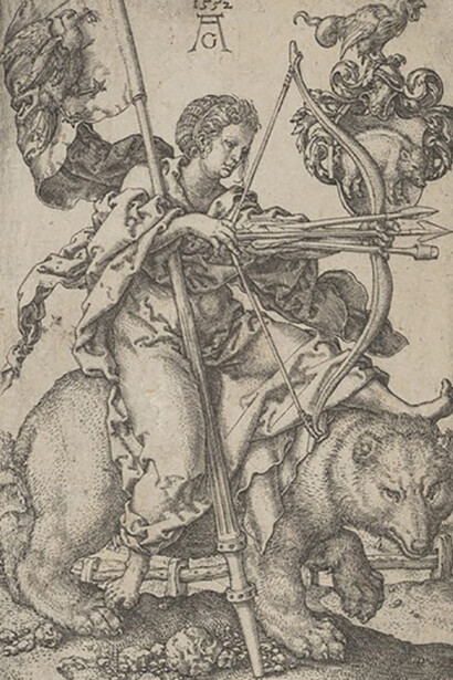 Heinrich Aldegrever, Wrath (detail), 1522. Courtesy of the State Hermitage Museum