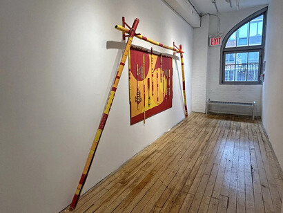 Elisabeth Jacobsen, Joysticks, exhibition view. Courtesy of Carter Burden Gallery