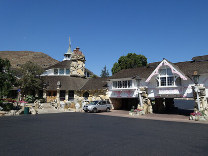 Madonna Inn parking lot, California, USA