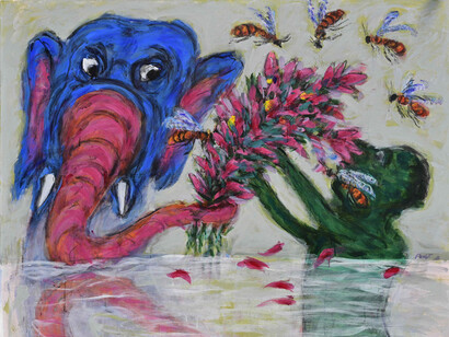 Amit Ambalal, The bouquet, 2026. Courtesy of Sakshi Gallery