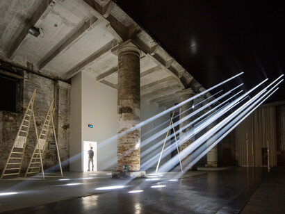 Introductory Room at Arsenale. Photo Laurian Ghinitoiu. Venice Architecture Biennale 2016 Yellowtrace