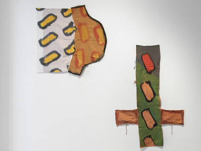 Claude Viallat, exhibition view. Courtesy of Templon