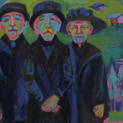 Ernst Ludwig Kirchner, Die drei alten Frauen (detail), 1925/1926. Courtesy of Kirchner Museum Davos