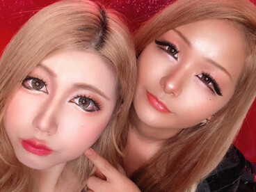 Two women in gyaru makeup, symbolising the subculture’s embrace of unapologetic individuality