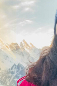 Pakistan's Mountaineer Samina Baig in uniform as she contemplates climbing her next mountain