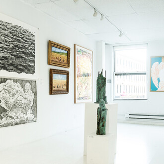 Various artists, Don’t stop me now, exhibition view. Courtesy of Galeria Azur