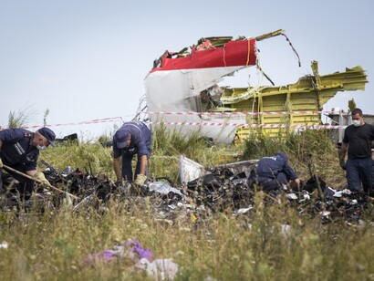 Recuperación de los restos del avión