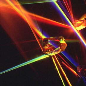 Alberto Biasi, Light Prisms, 1962-69, Installation, detail, technique mixte, dimension variable Courtesy Tornabuoni Art