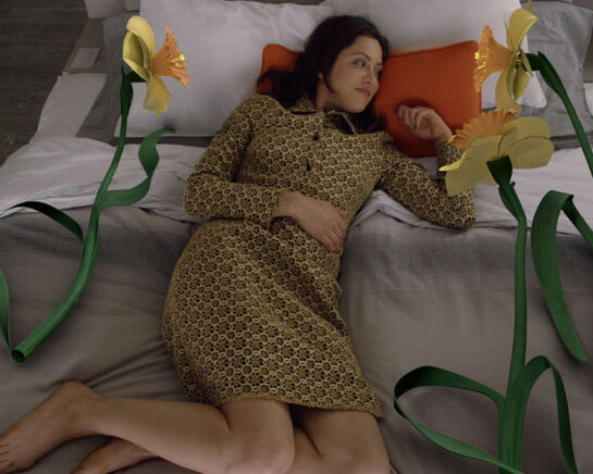 Cécile B. Evans, Production Still: Amos‘ World, Episode One, 2014. Courtesy the artist and Galerie Emanuel Layr, Vienna