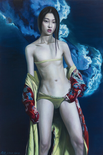 Ling Jian. Siren Series 1, oil on canvas, 300 x 200 cm, 2015