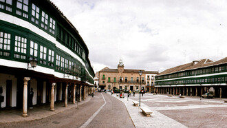 Plaza Mayor de Almagro, 1990. Ciudad Real, Castilla-La Mancha, España