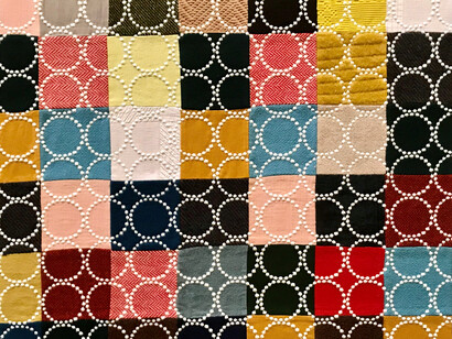 Tambourine design by Akira Minagawa, minä perhonen minagawa akira Tsuzuku Exhibition, Aomori Museum of Art © Alma Reyes