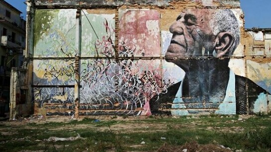 The Wrinkles of the City, Havana Cuba, Felix Rivera Ramirez, 2012, color print on metallic paper mounted on aluminum, 49 1/4 x 106 3/4 inches