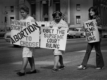 Pro-abortion demonstration in the 70s